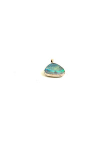 Sterling Silver Opal Triangle Pendant