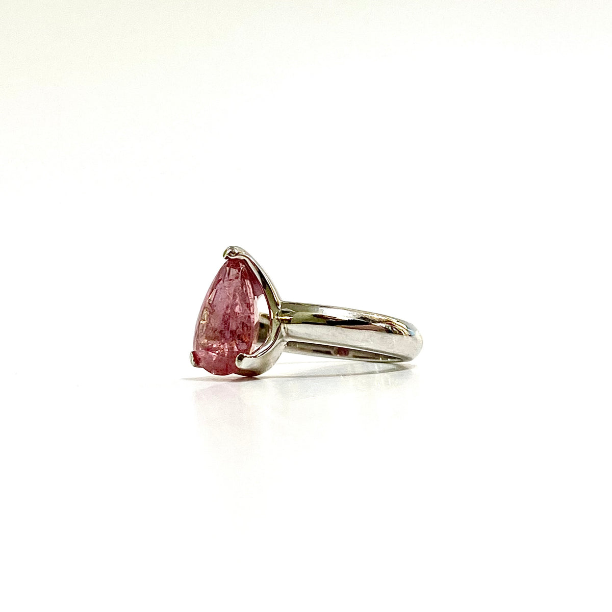 Sterling Silver Watermelon Tourmaline Ring