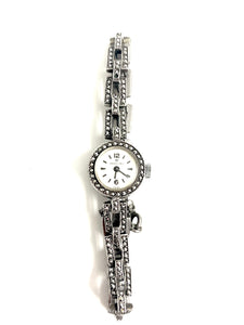 Art Deco Sterling Silver and Marcasite Watch