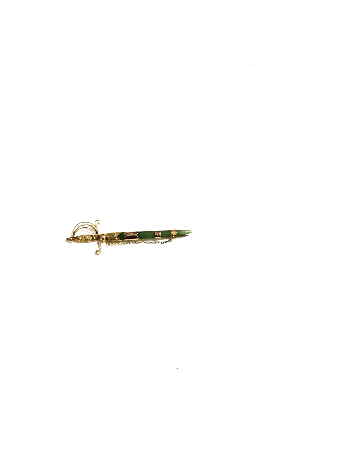 Thin Jade Brooch