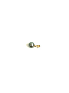 18ct Gold Black Tahitian Pearl and Diamond Pendant
