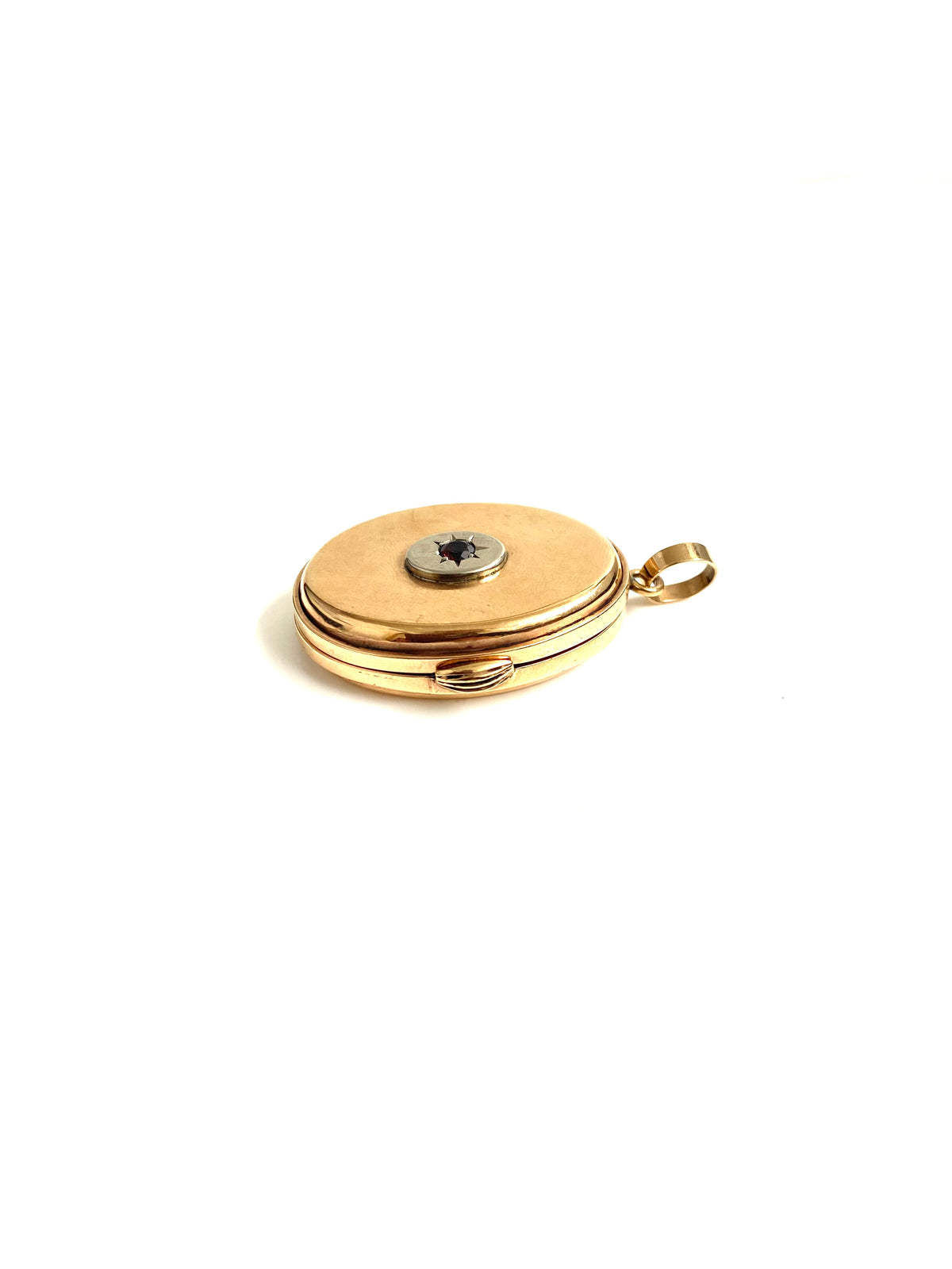 9ct Rose Gold and Ruby Locket