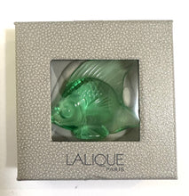 Lalique Green Art Glass Fish