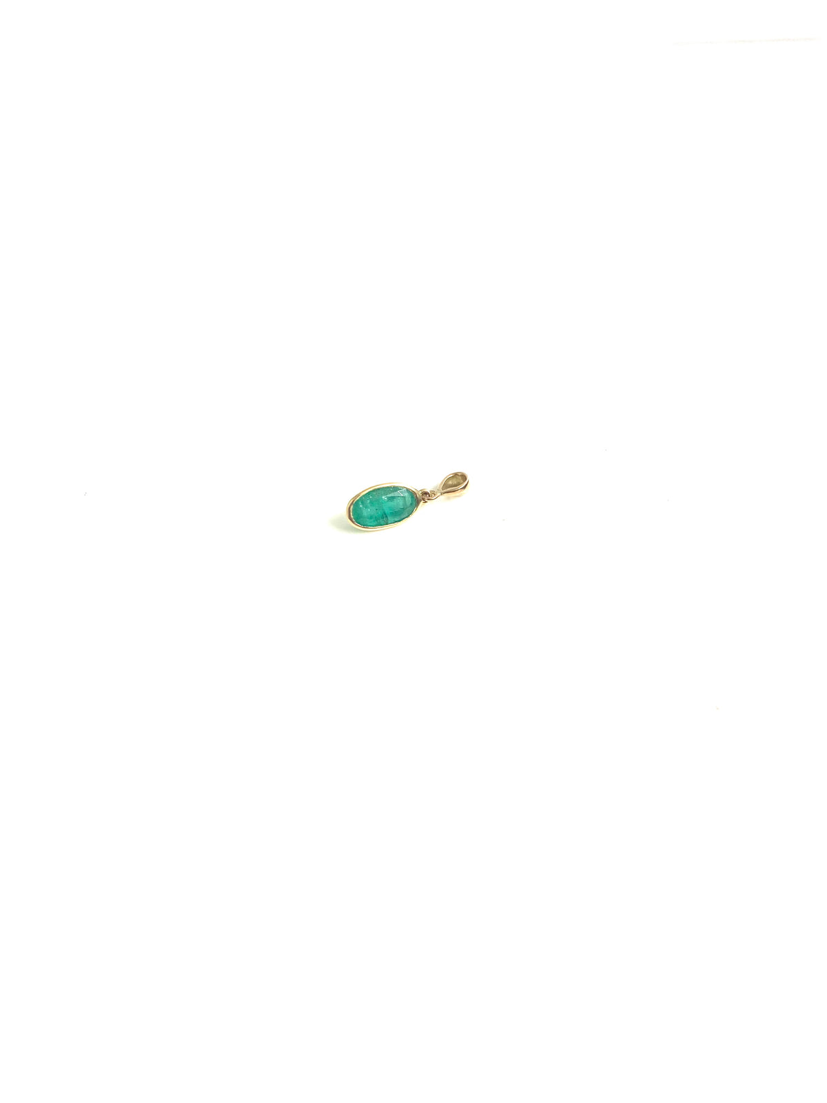 9ct Gold Emerald Pendant