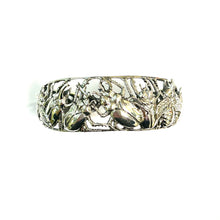 Sterling Silver Scarab Beetle Bangle Cuff