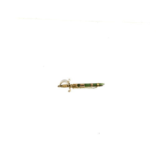 Thin Jade Brooch