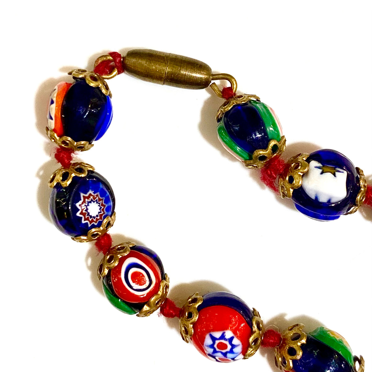 Modern Millefiori Beaded Necklace