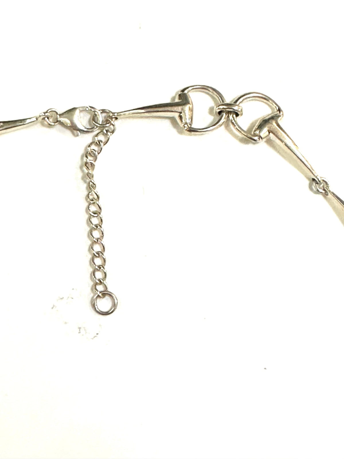 Sterling Silver Horse Bit Necklace