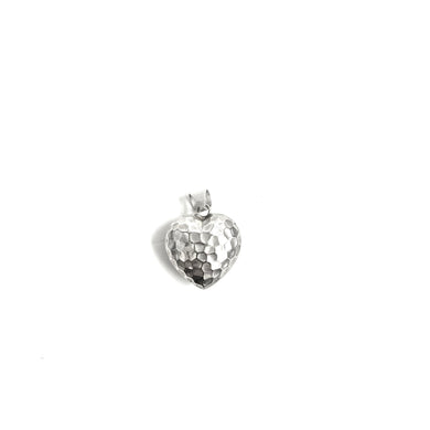 Sterling Silver Dappled Heart Pendant