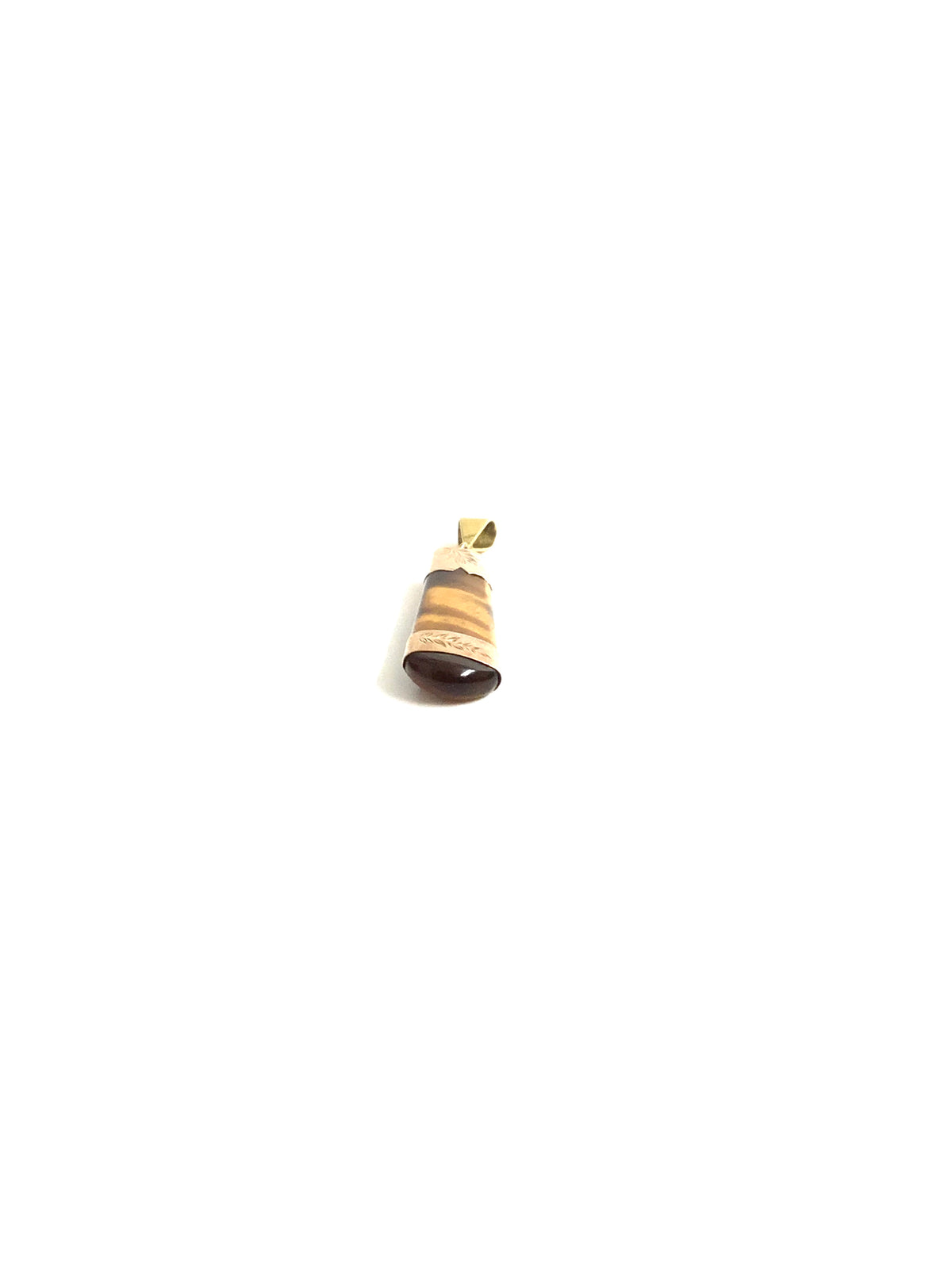 Antique (Victorian Era) 9ct Gold Tigers Eye Pendant