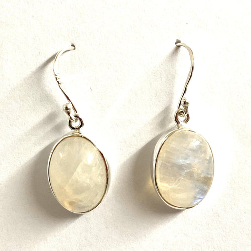 Sterling Silver Moonstone Drop Earrings