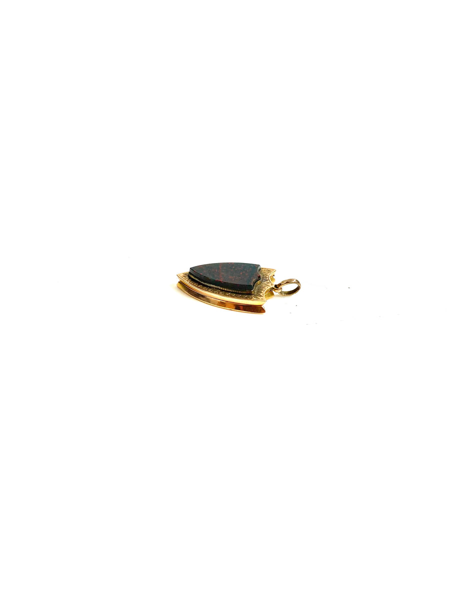 10ct Gold Scottish Bloodstone Locket – Tresors Sydney