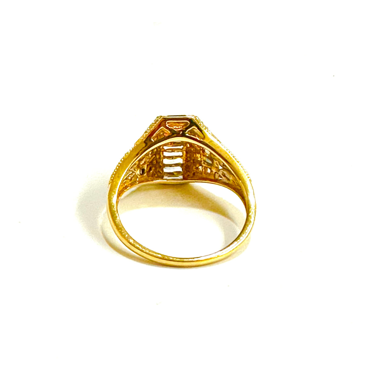 9ct Yellow Gold Multicoloured Sapphire and Diamond Ring