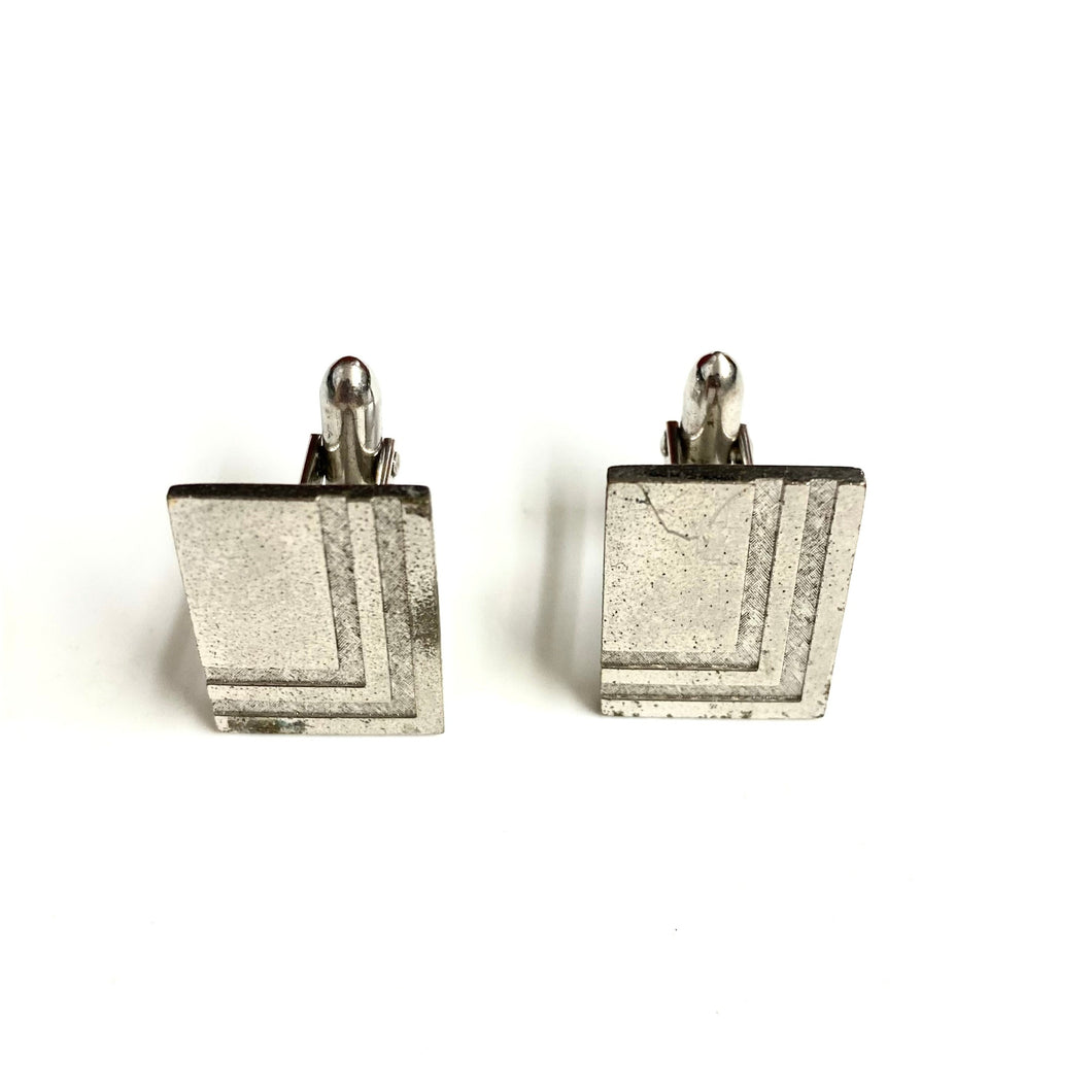 Vintage Costume Corner Lined Alto Cufflinks