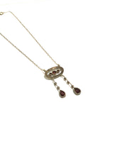 Antique 9ct Gold and Garnet Necklace