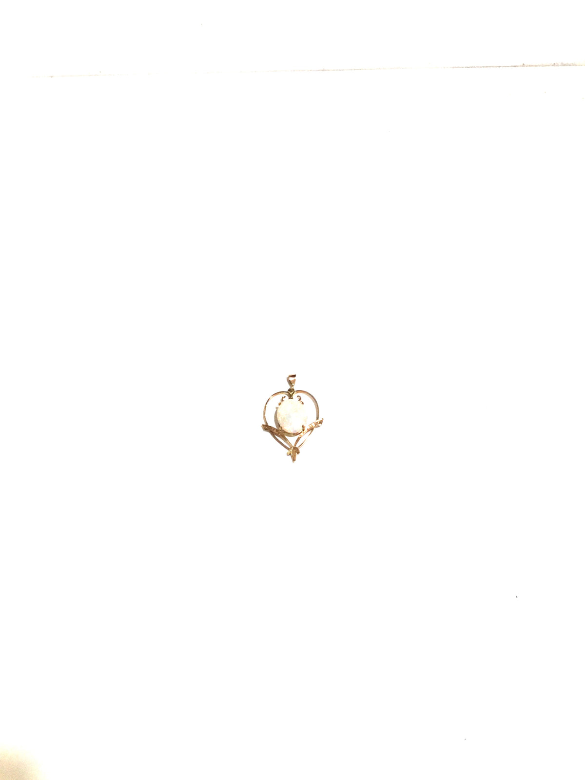 Antique 9ct Gold Opal Pendant