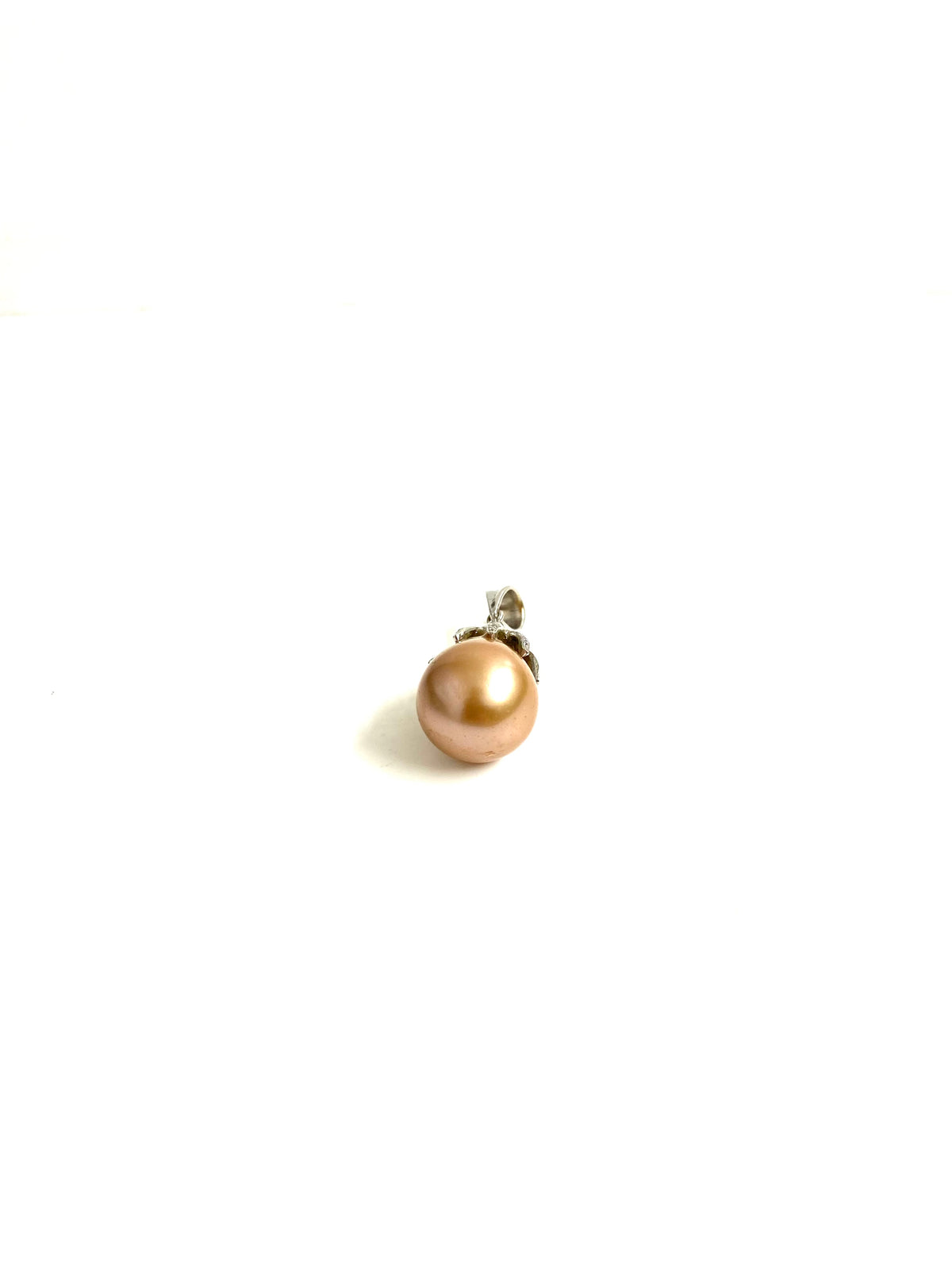 South Sea Pearl and Diamond Platinum Pendant