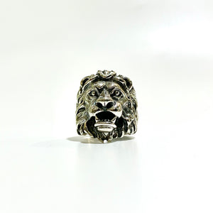 Sterling Silver Lion Dress Ring