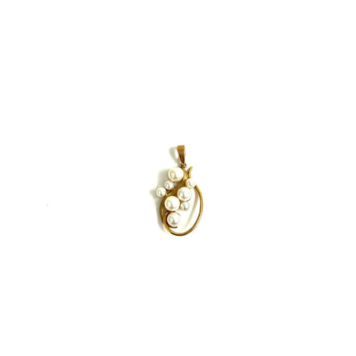 9ct Gold Cultured Pearl Pendant