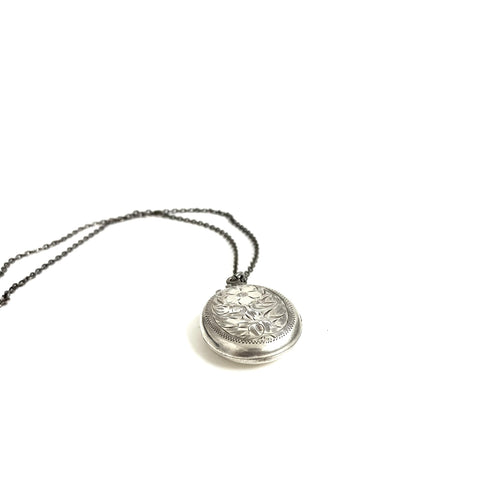 Vintage Sterling Silver Locket and Chain