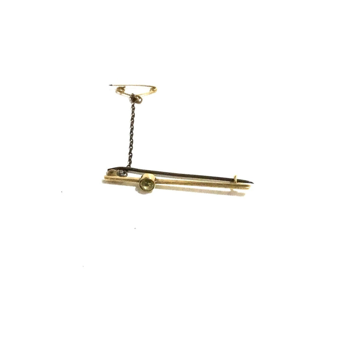 Small Citrine Bar Brooch