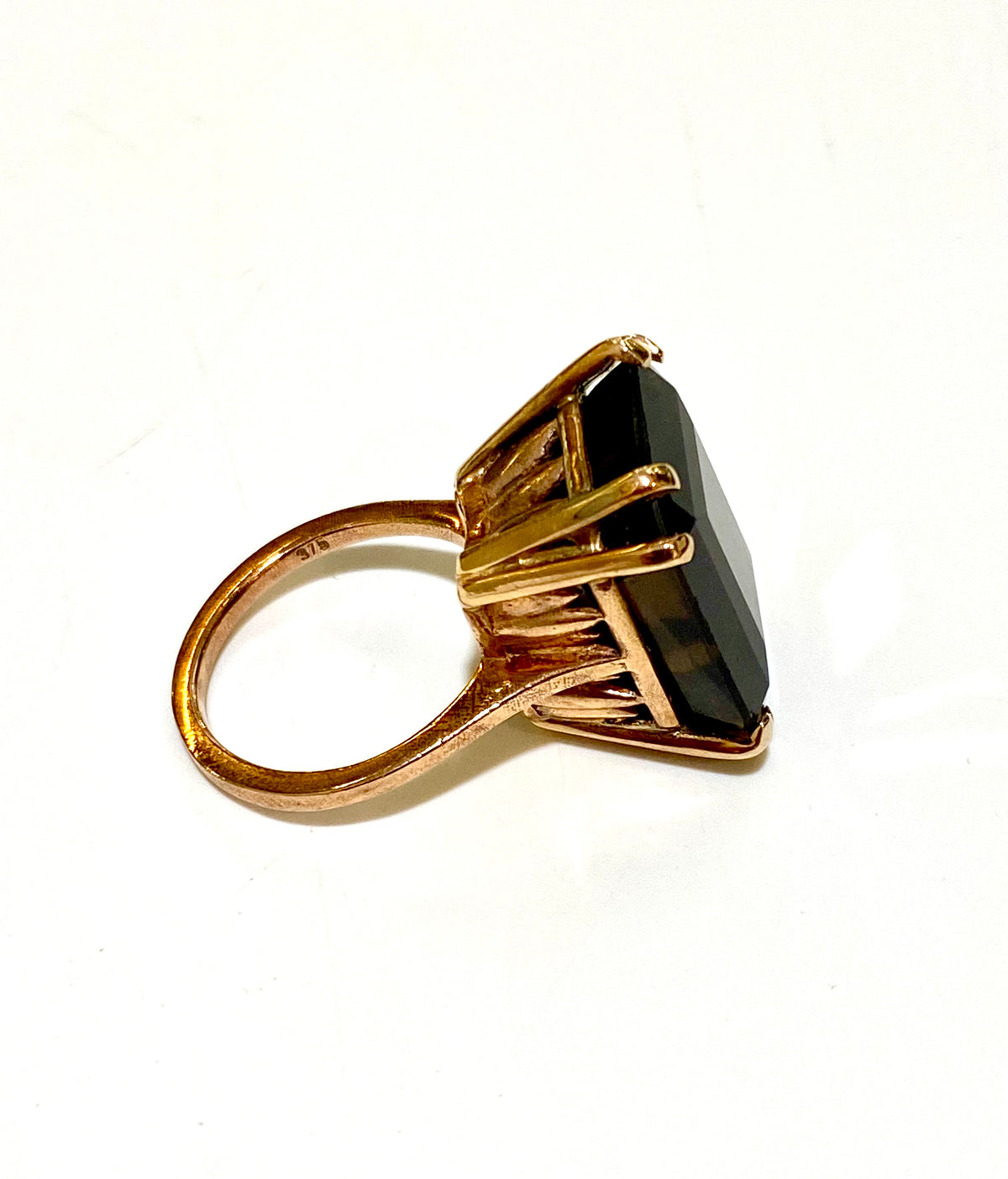 9ct Rose Gold Smokey Quartz Ring