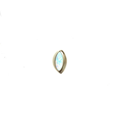 Sterling Silver Marquis Shaped Opal Pendant