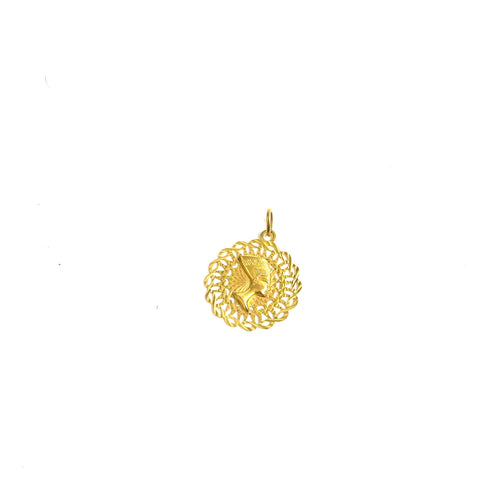 18ct Gold Nefertiti Pendant