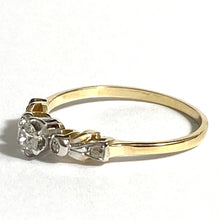 Vintage 18ct Yellow Gold Old Cut Diamond Ring