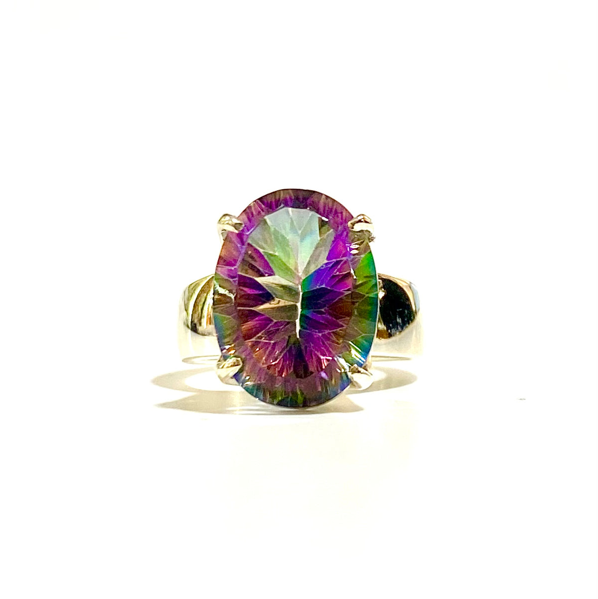 Sterling Silver Mystic Quartz Ring