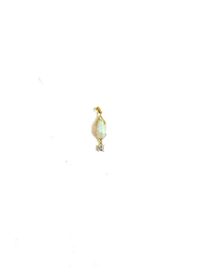 Opal and Diamond 18ct Gold Pendant