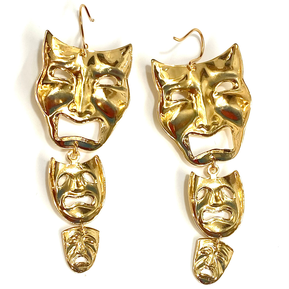 Comedia Dell’arte Mask Earrings