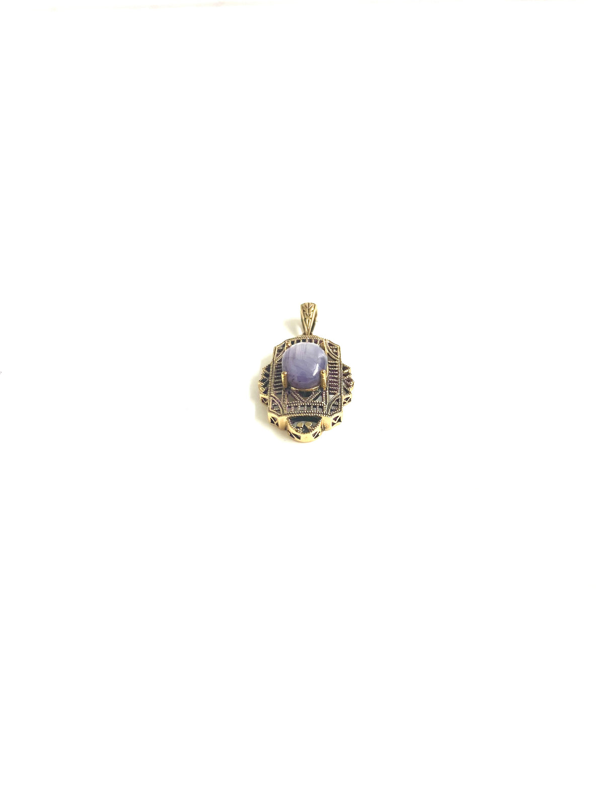 9ct Gold Star Sapphire Pendant