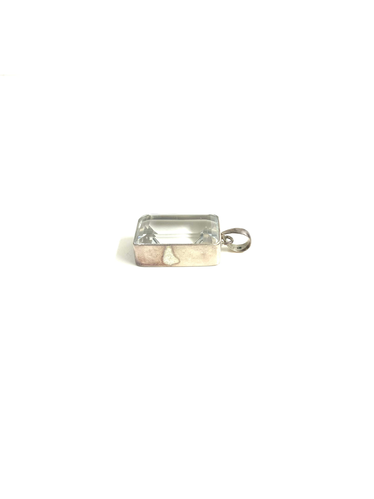 Sterling Silver Rock Crystal Pendant