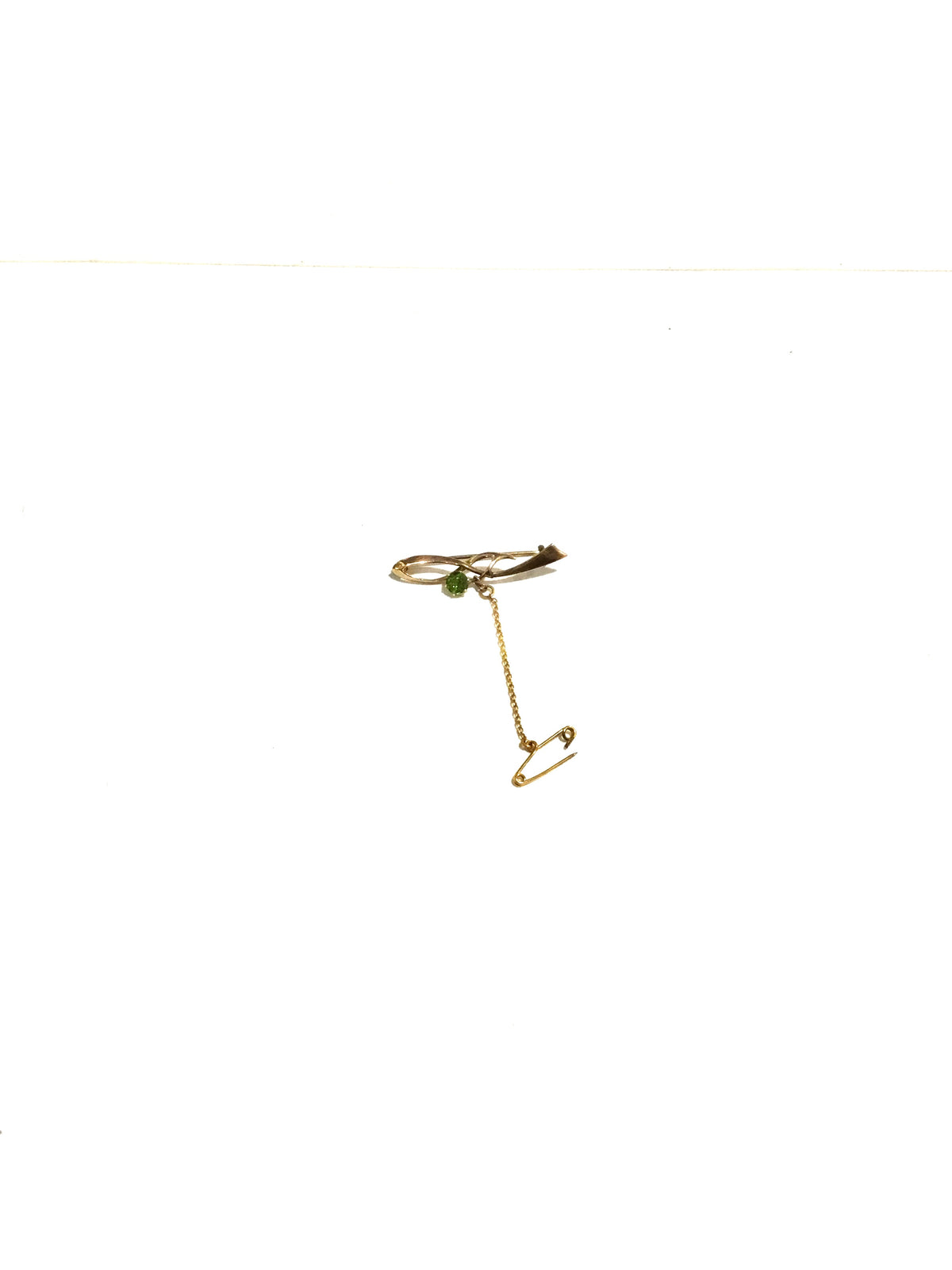 9ct Gold and Peridot Brooch