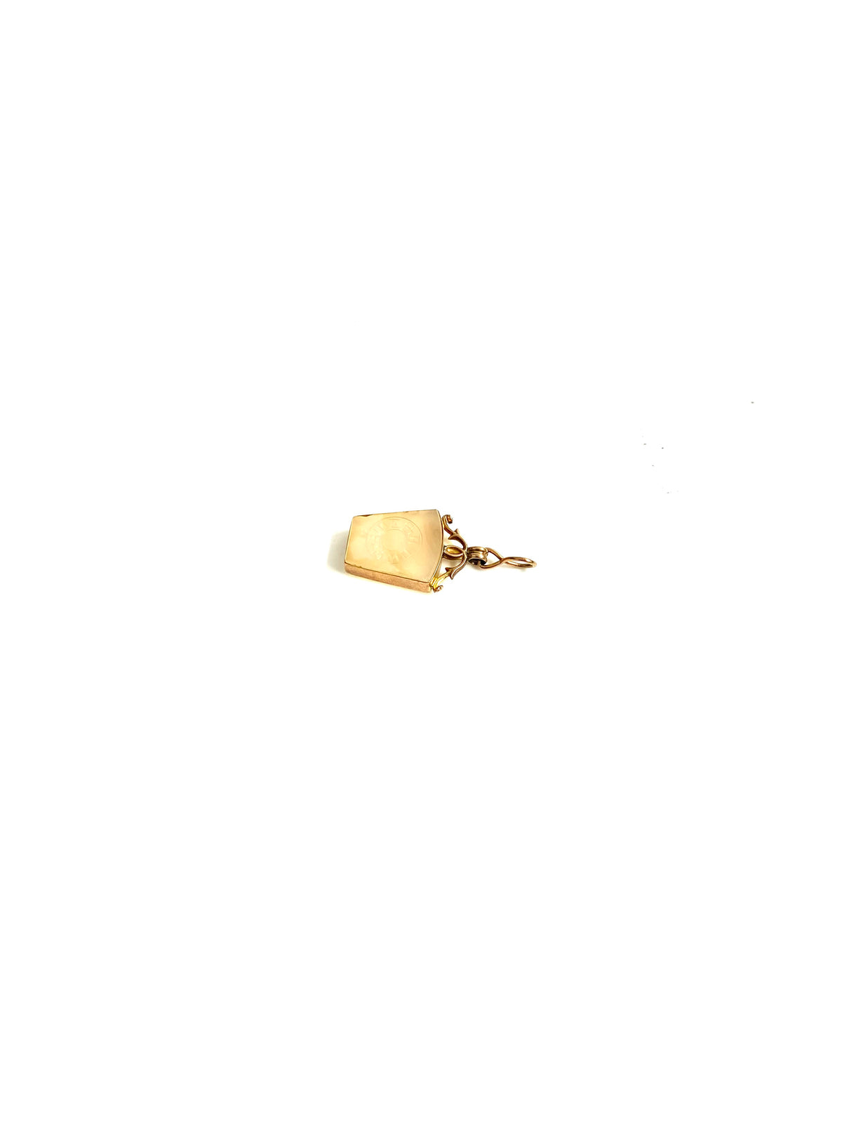 Antique (1819) 9ct Agate Charm Pendant