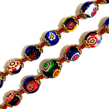 Modern Millefiori Beaded Necklace