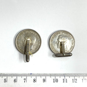 Antique Australian Shilling Coin Cufflinks