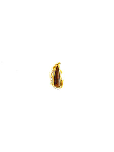 18ct Gold Banded Opal and Diamond Pendant