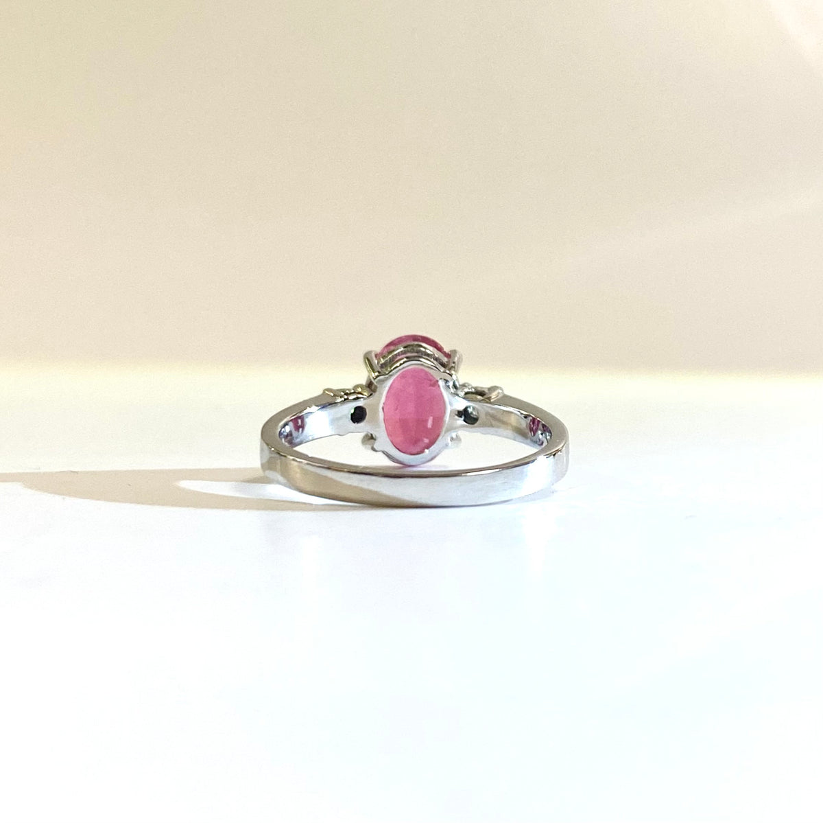 Pink Tourmaline and Diamond Ring
