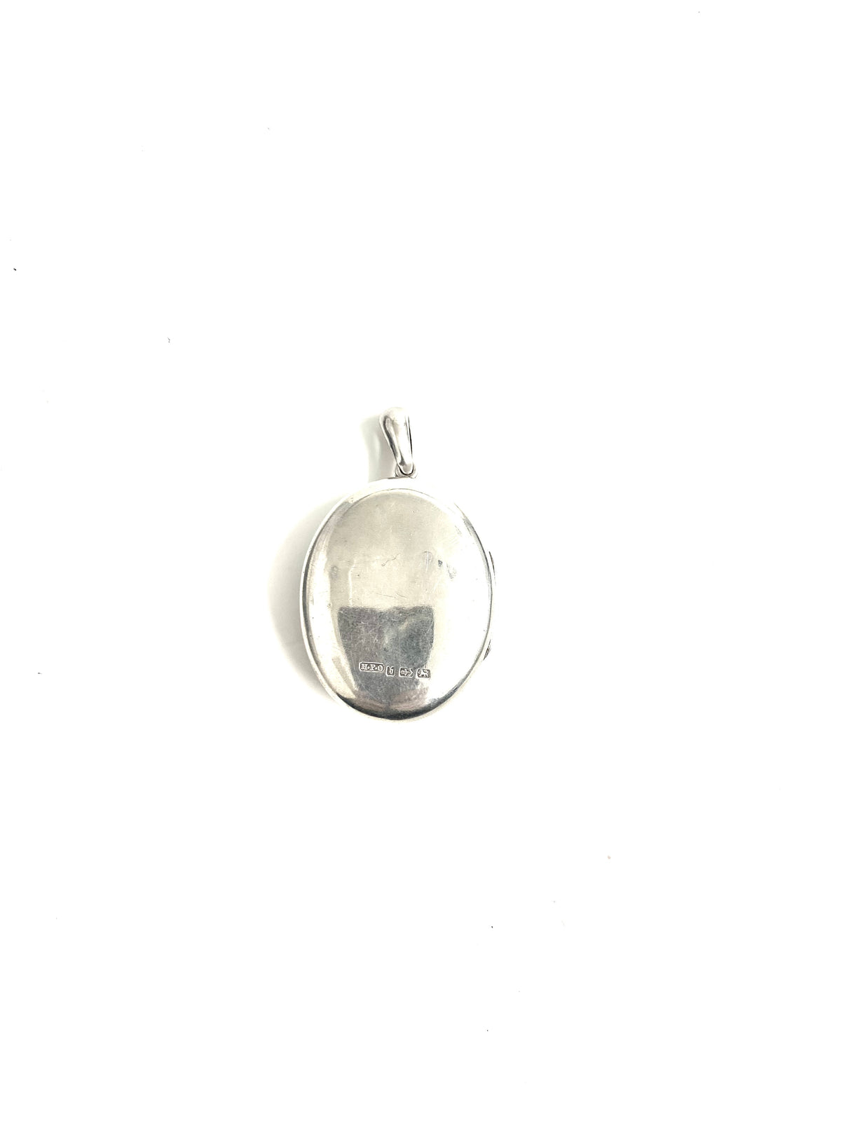 Antique Sterling Silver Floral Engraved Locket