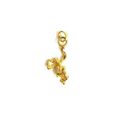Sterling Silver Gold Plate Swinging Monkey Charm