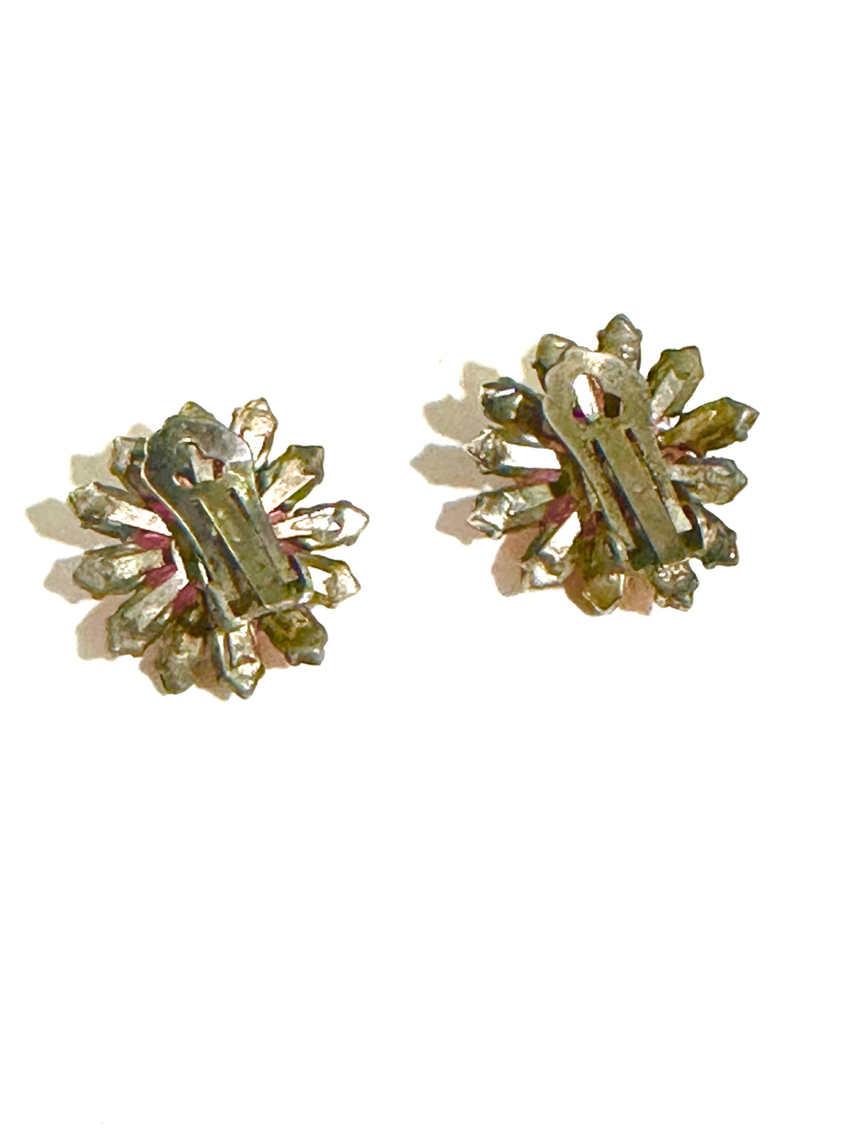 Pink Vintage Clip on Earrings