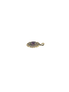 9ct Gold Rhodolite Garnet Pendant