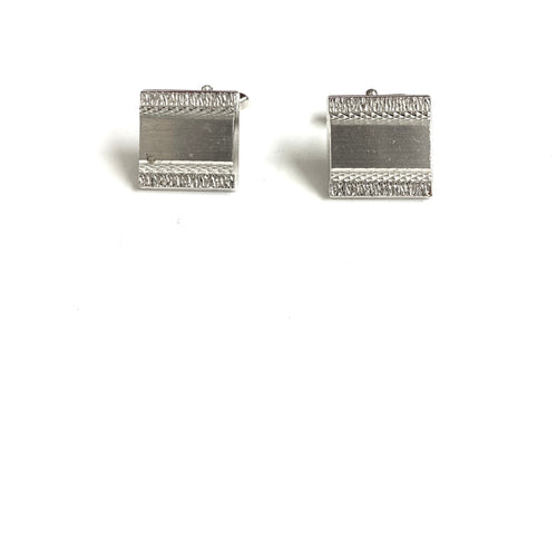 Engraved Edge Costume Cufflinks