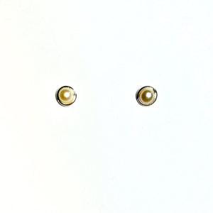 Sterling Silver Seed Pearl Petit Earrings