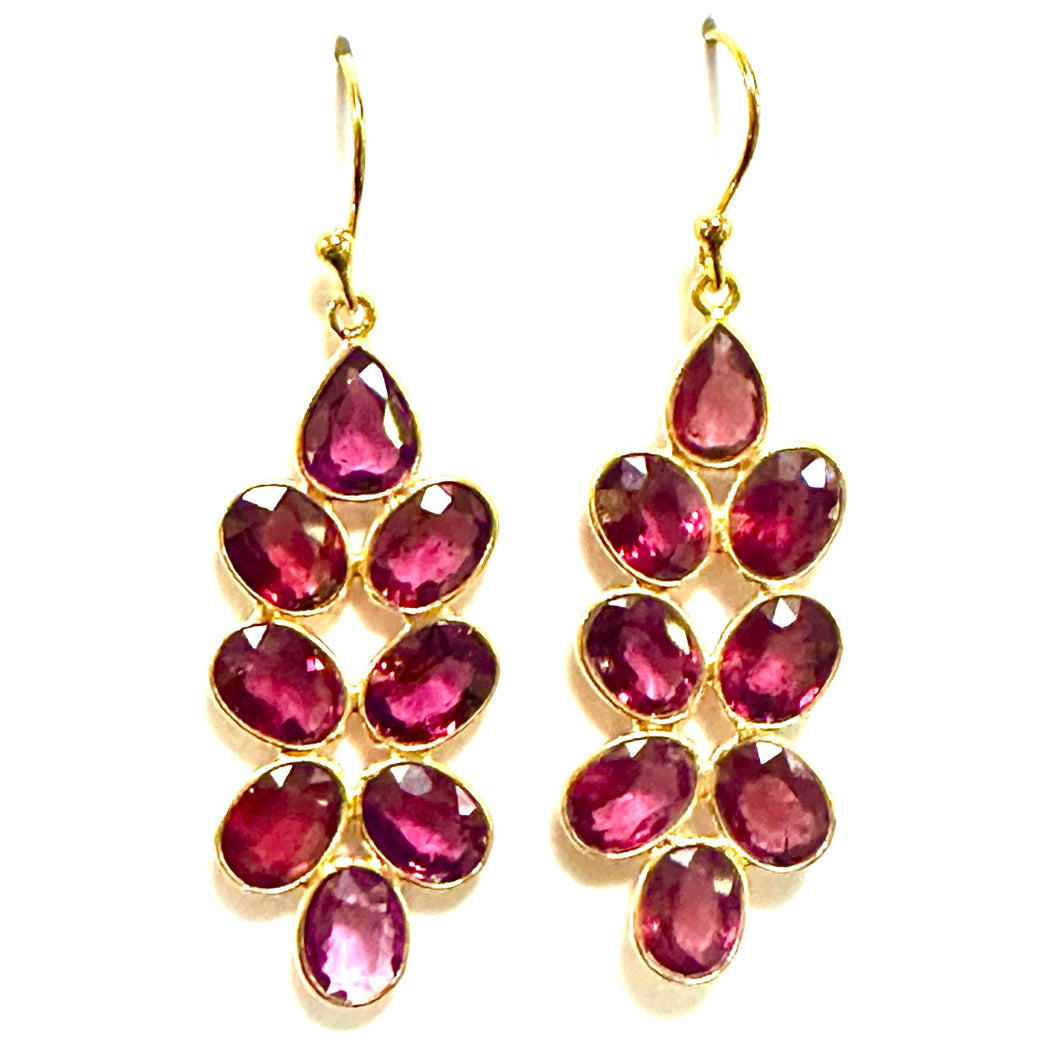 Rhodolite Garnet Drop Earrings – Tresors Sydney