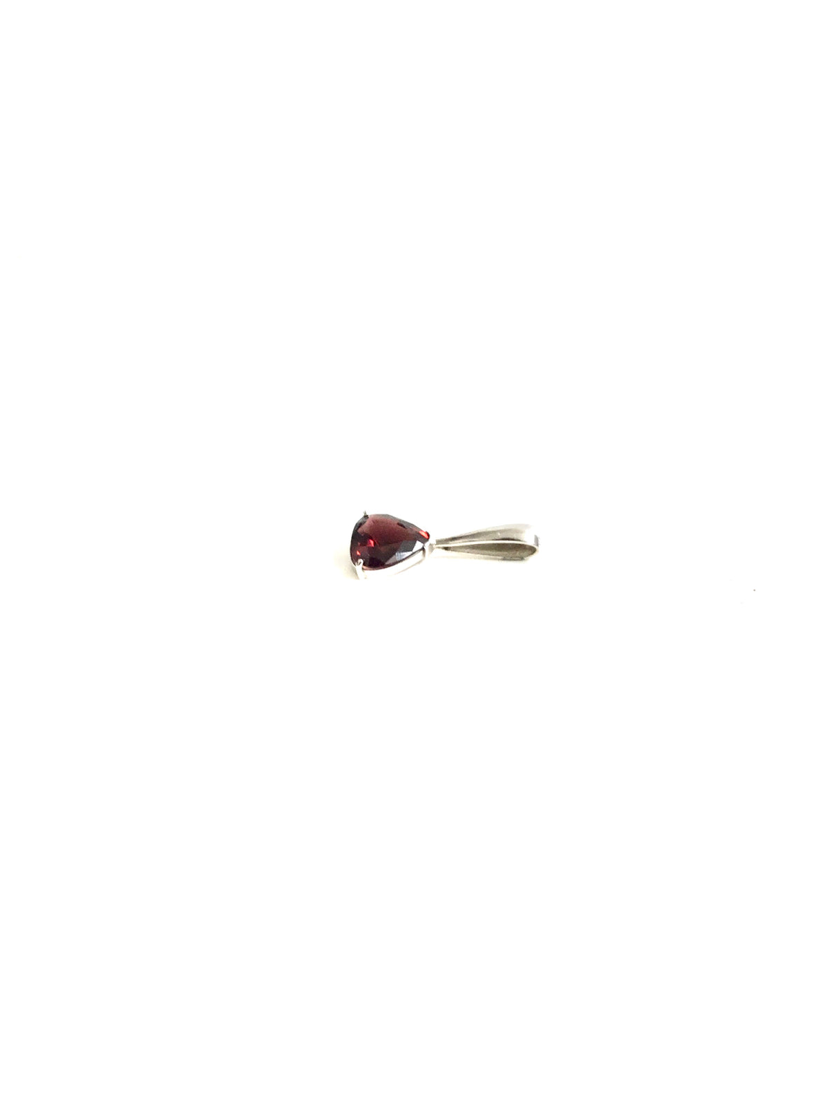 9ct White Gold Rubellite Tourmaline Pendant
