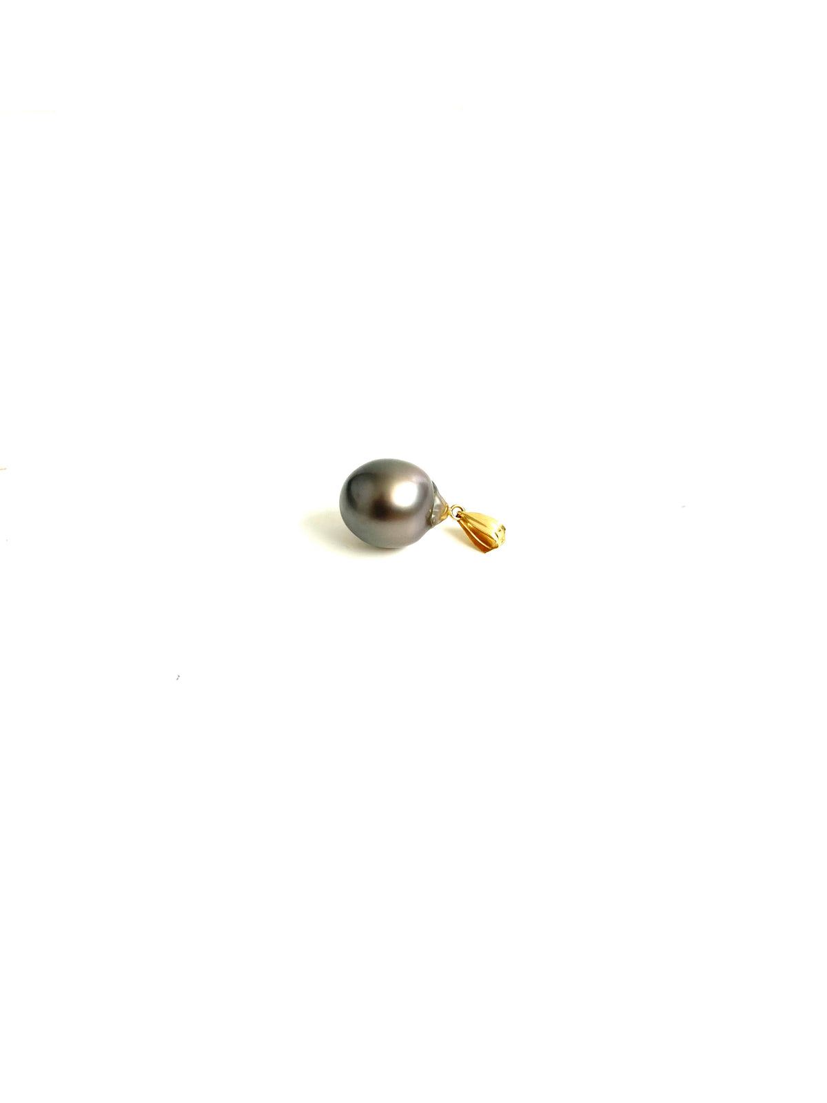 18ct Gold Black Tahitian Pearl Pendant