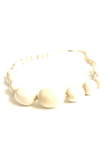 Ivory Oval Beaded Necklace